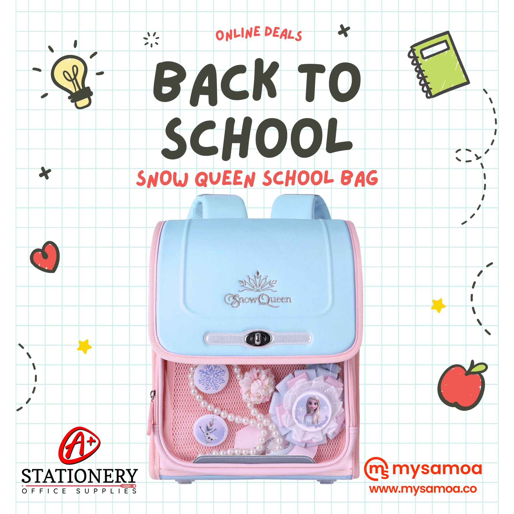 Snow Queen School Bag