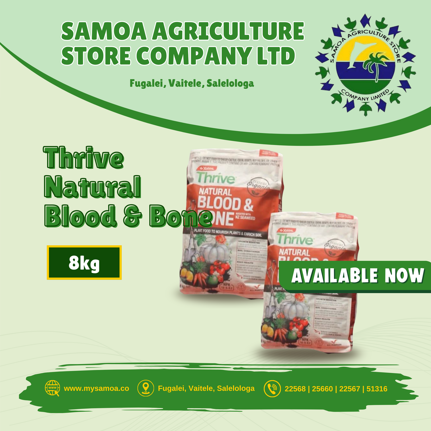 Thrive Natural Blood and Bone 8kg