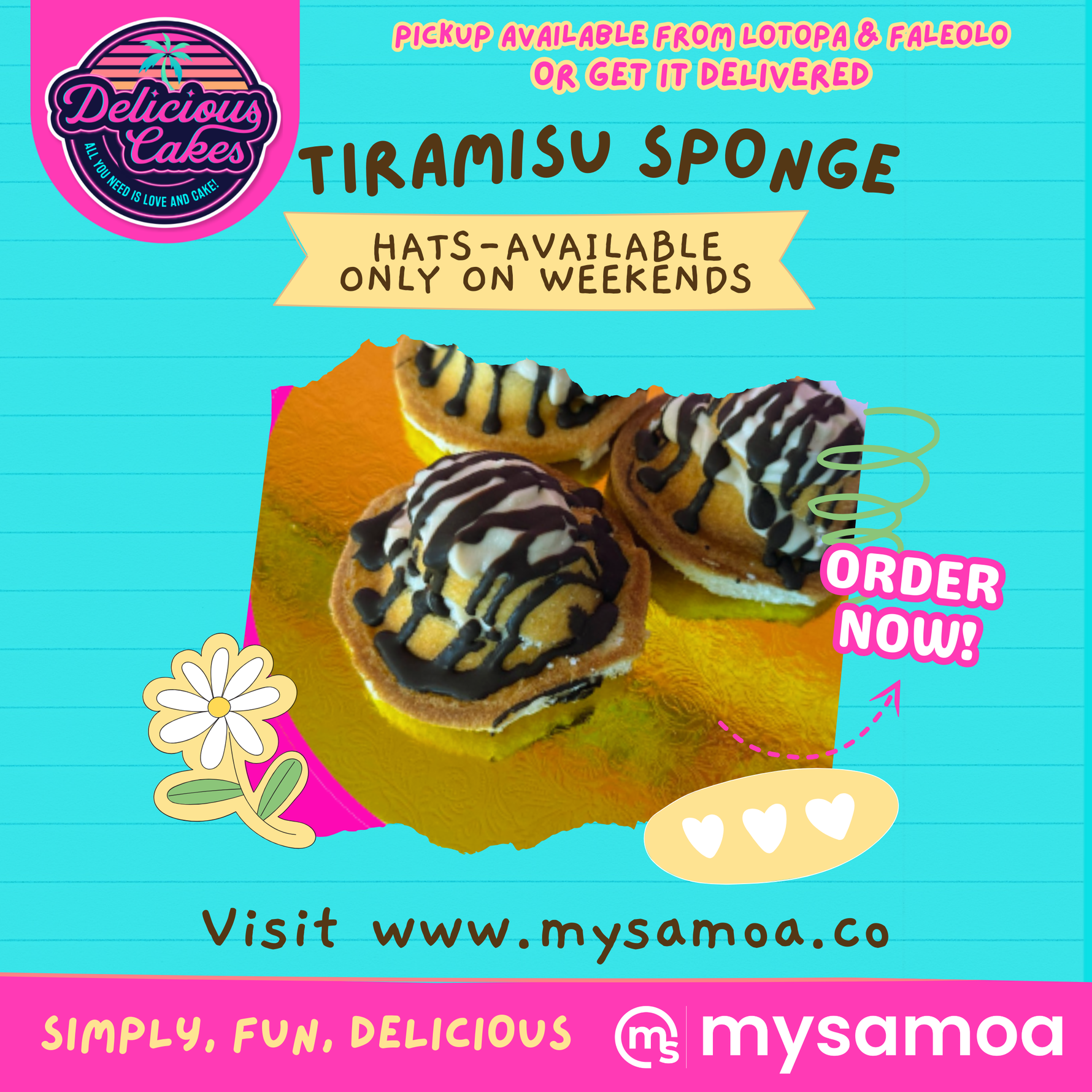 Tiramisu Sponge Hats