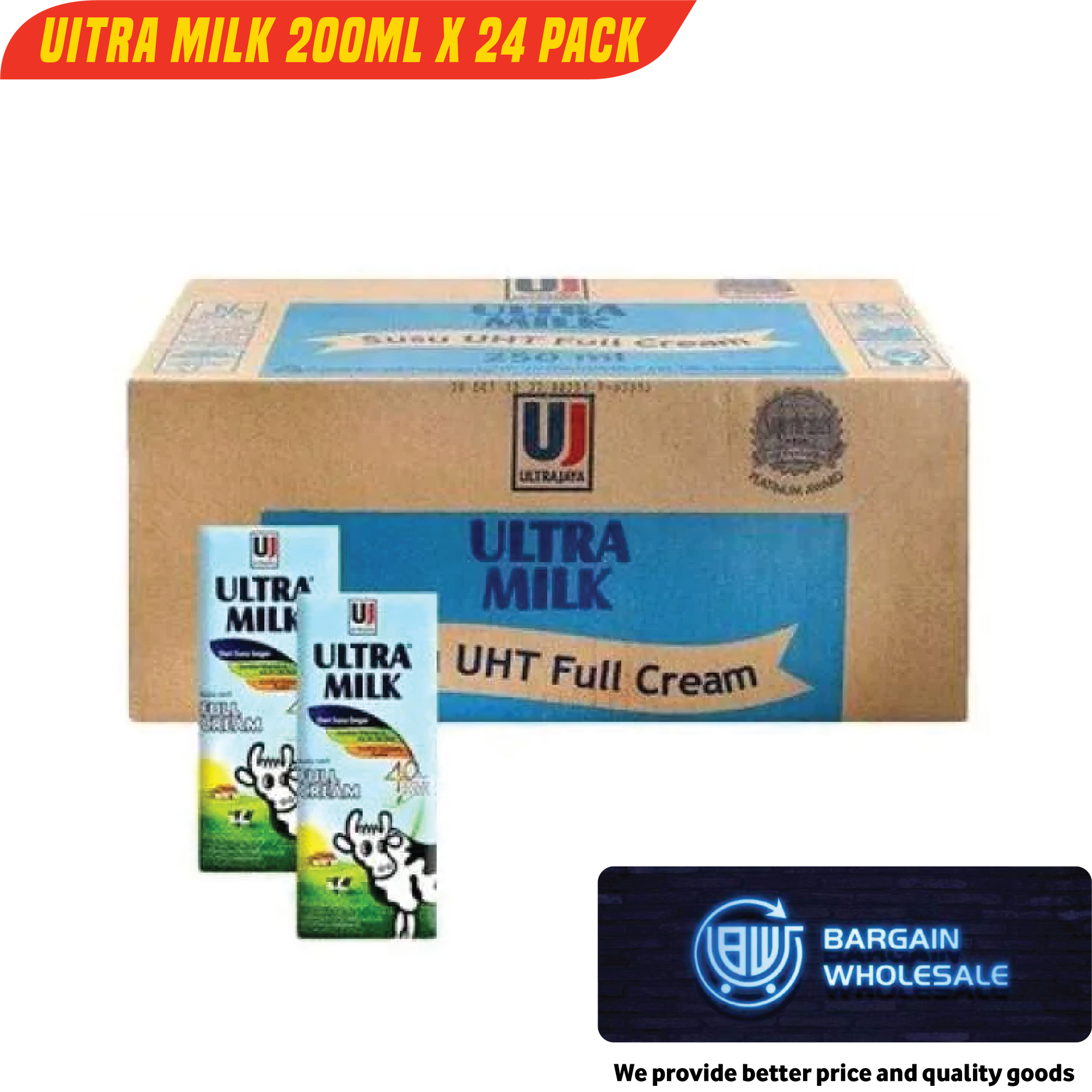 Uitra Milk 200ml x 24 Pack