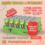 V-Drink Guarana Energy Drink can - 250ml x 24 Pack