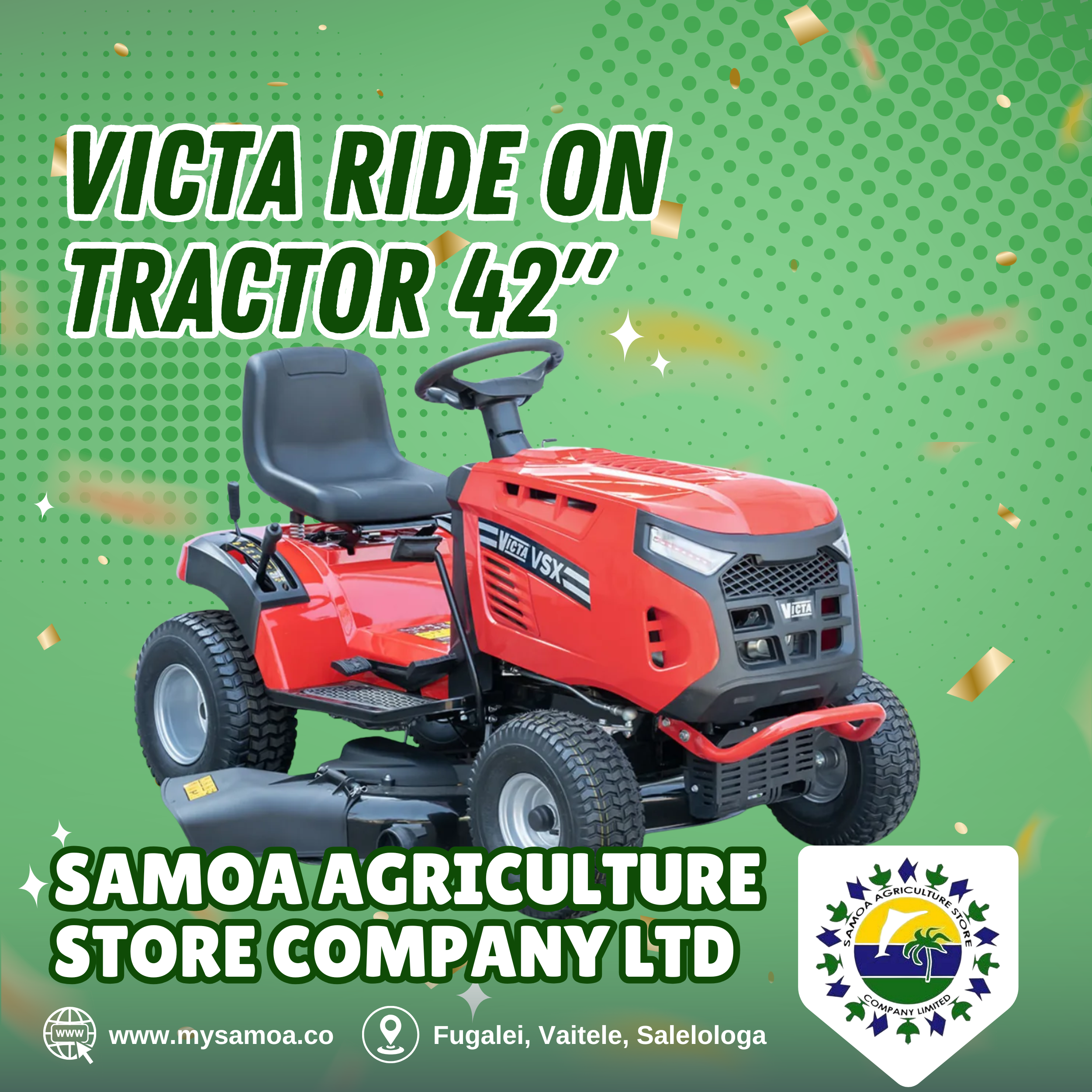 Victa Ride On Tractor 42''