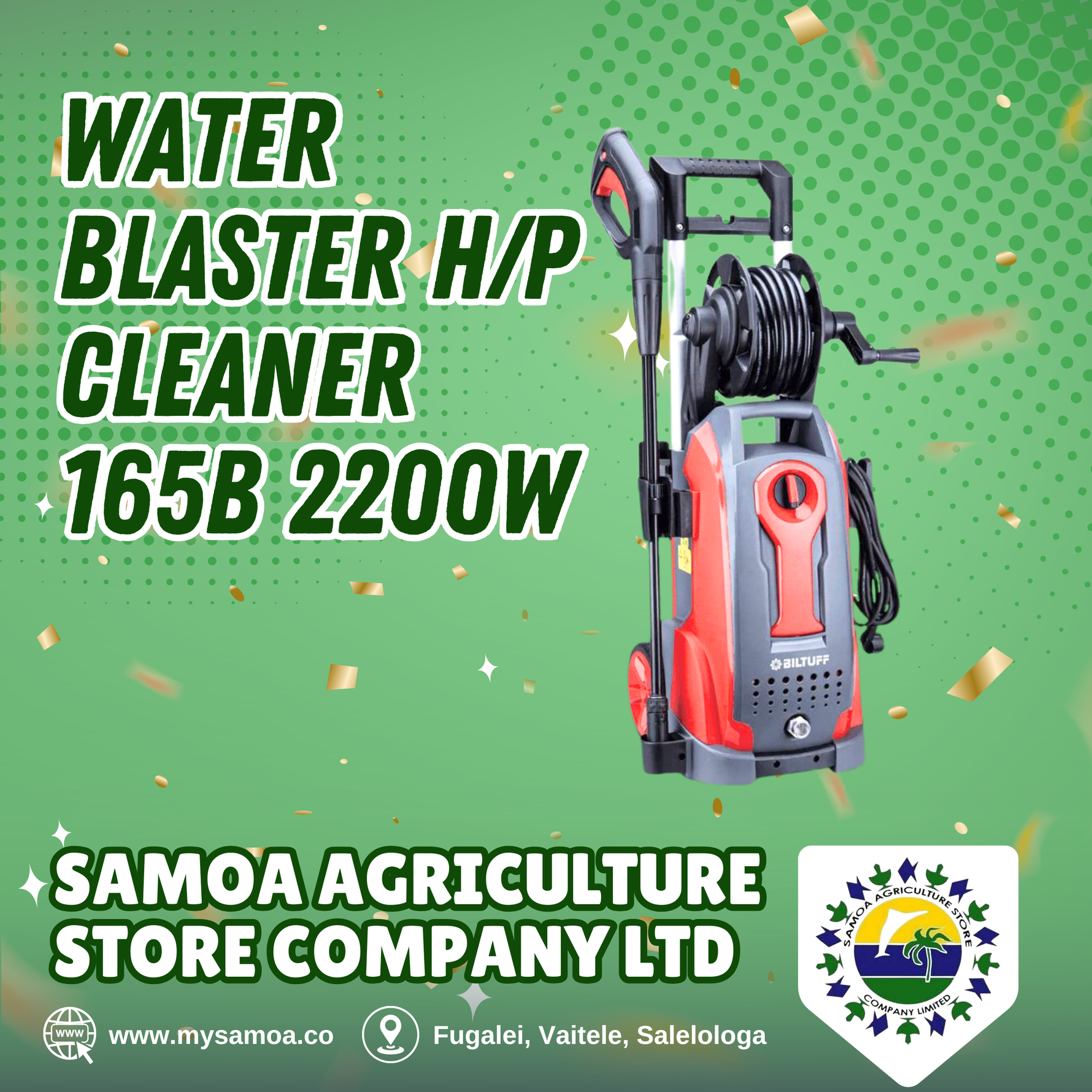 Water Blaster H/P Cleaner 165B 2200W
