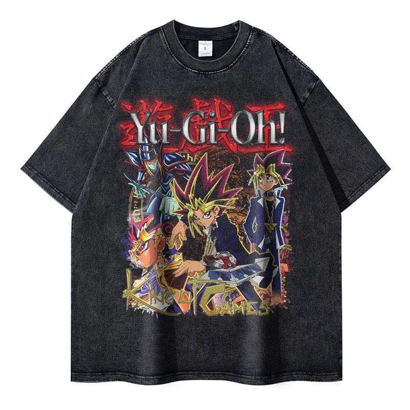 Acid Wash Vintage style Anime 4xl Yu-Gi-Oh!