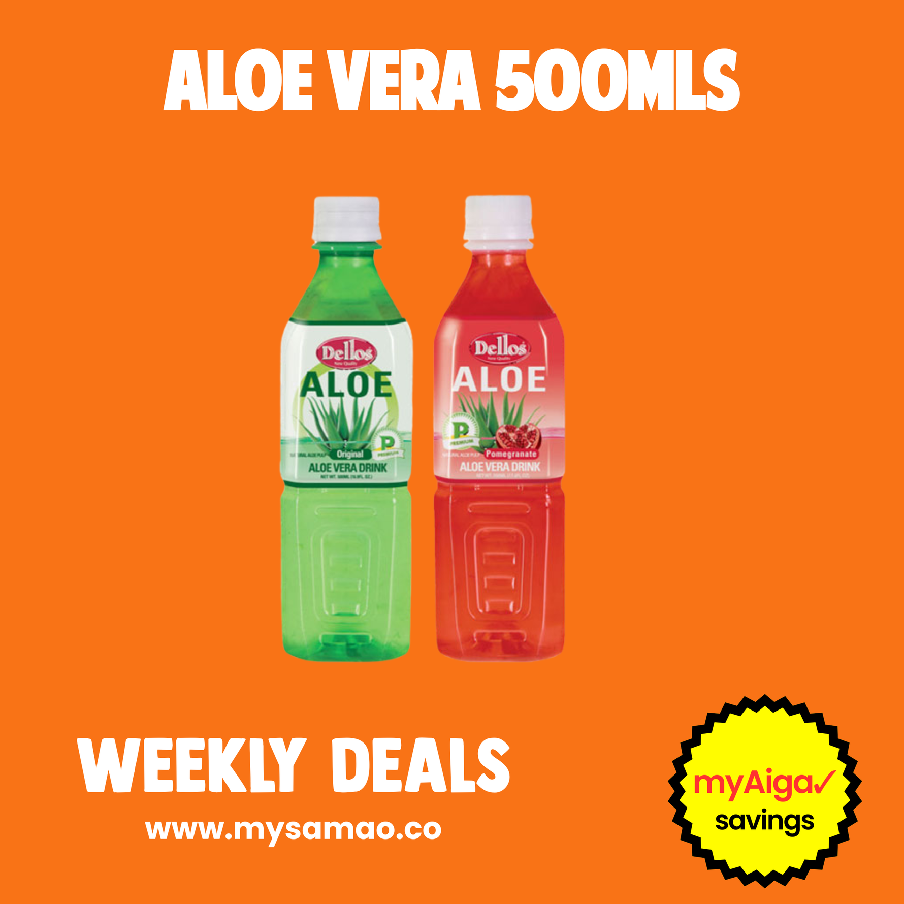 Aloe Vera - 500ml (Double Deal) Chan Mow Supermarket (Amau)