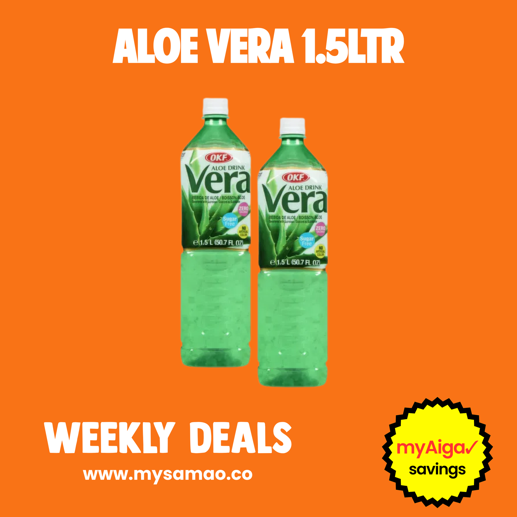 Aloe Vera Drink 1.5L (Double Deal) Chan Mow Supermarket (Amau)