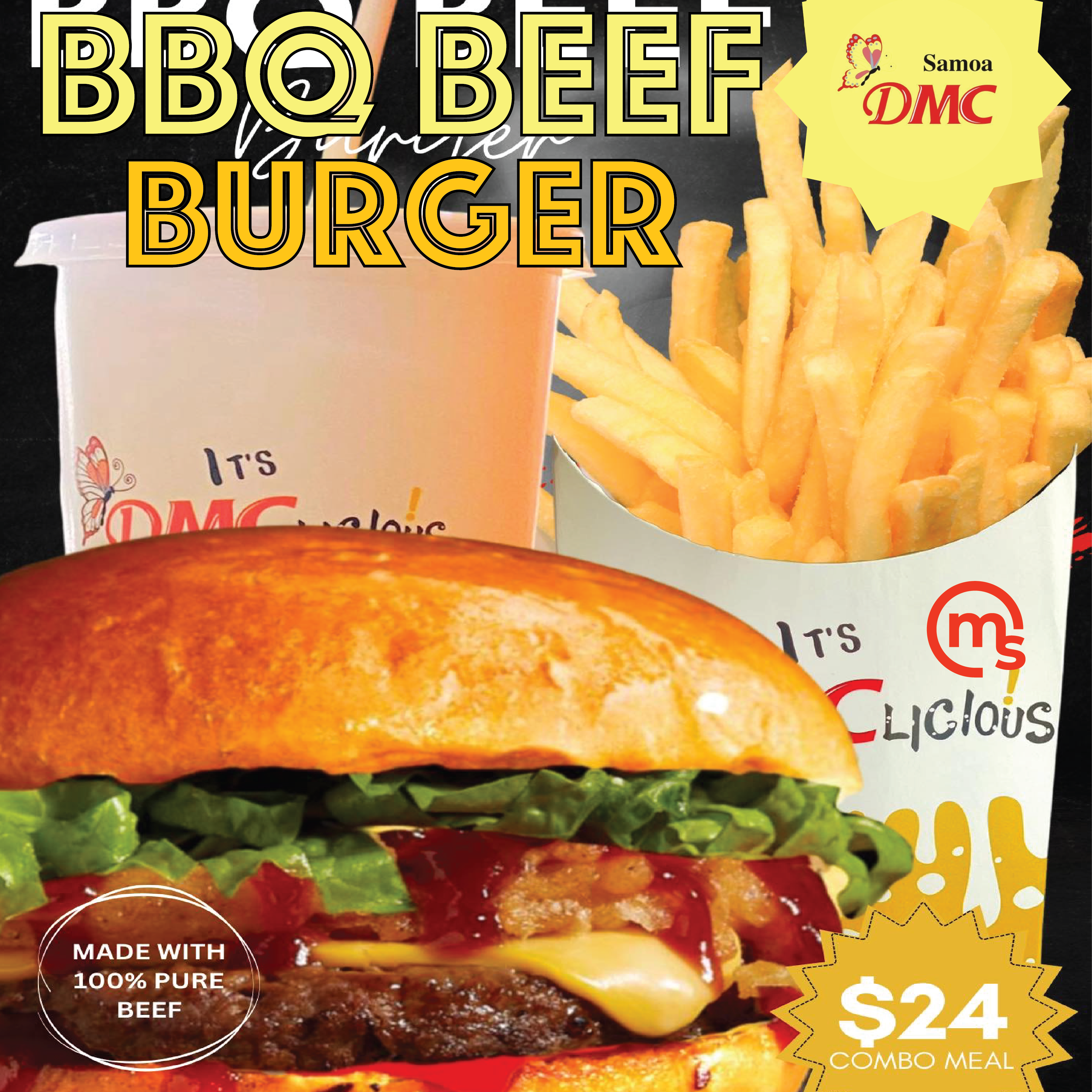 BBQ Beef Burger Meal