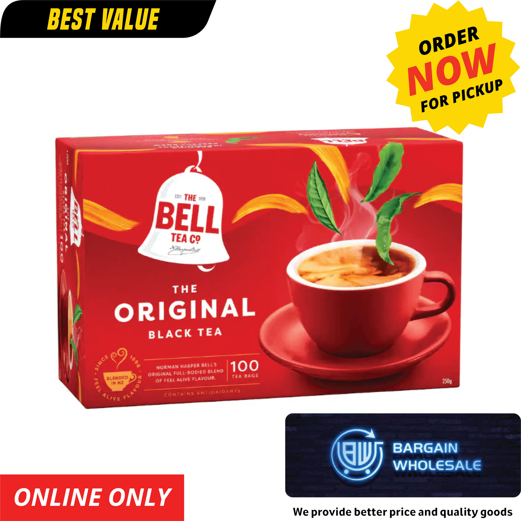 Tea Bell Tea Original 250g 100s
