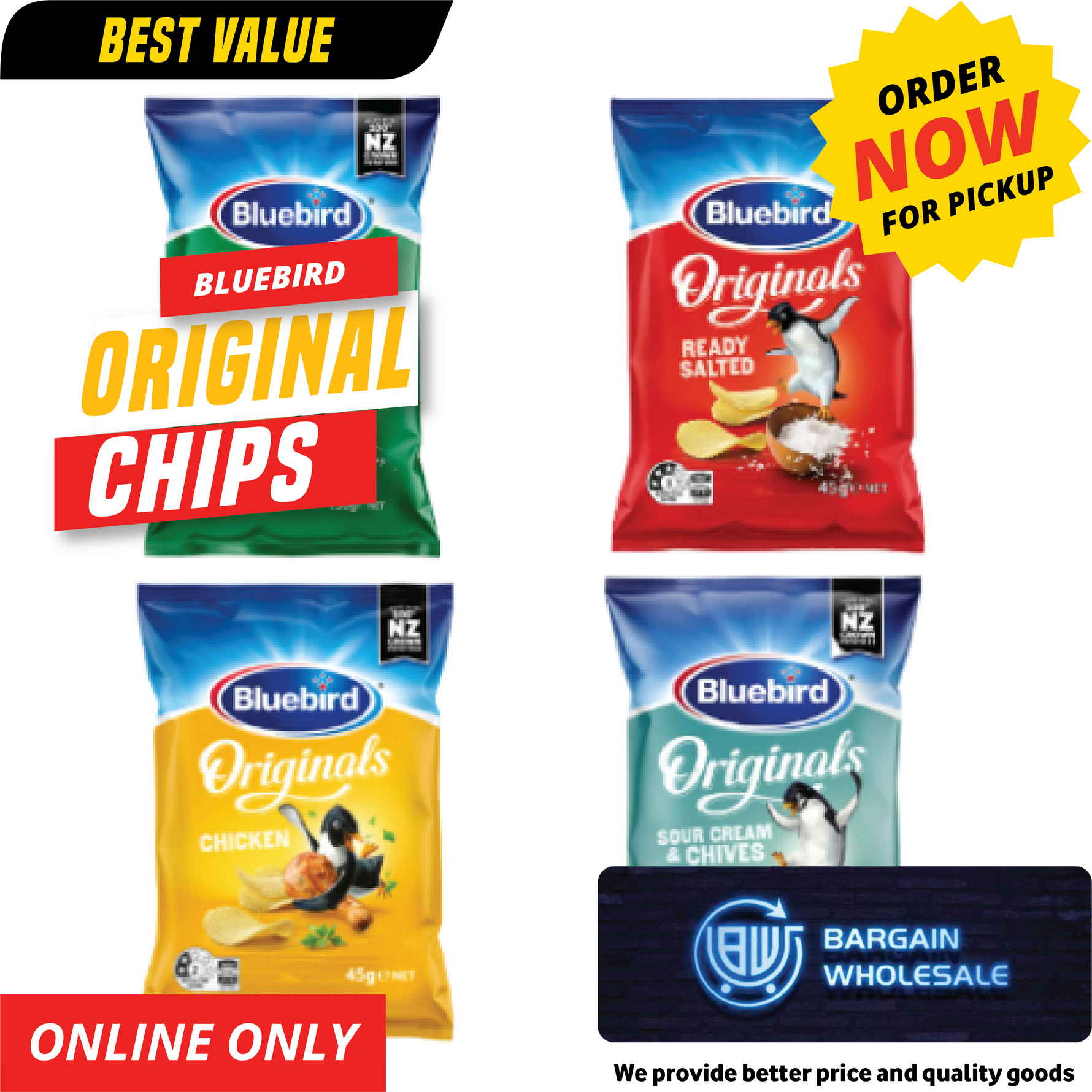 Bluebird 150g (by flavor)