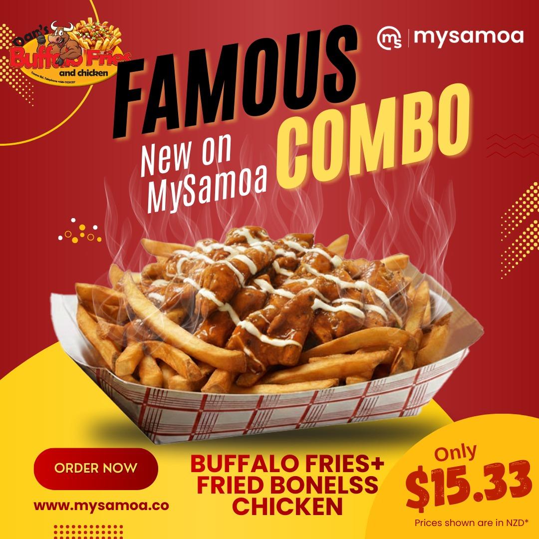 Buffalo Fries, Pickup from Dan's Buffalo Fries & Chicken - Tauese