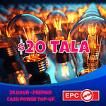 Cash Power Top Up ($20 Tala)