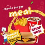 CHEESE BURGER COMBO - Available at Frankie Vaitele, Frankie Mall, Frankie Utualii