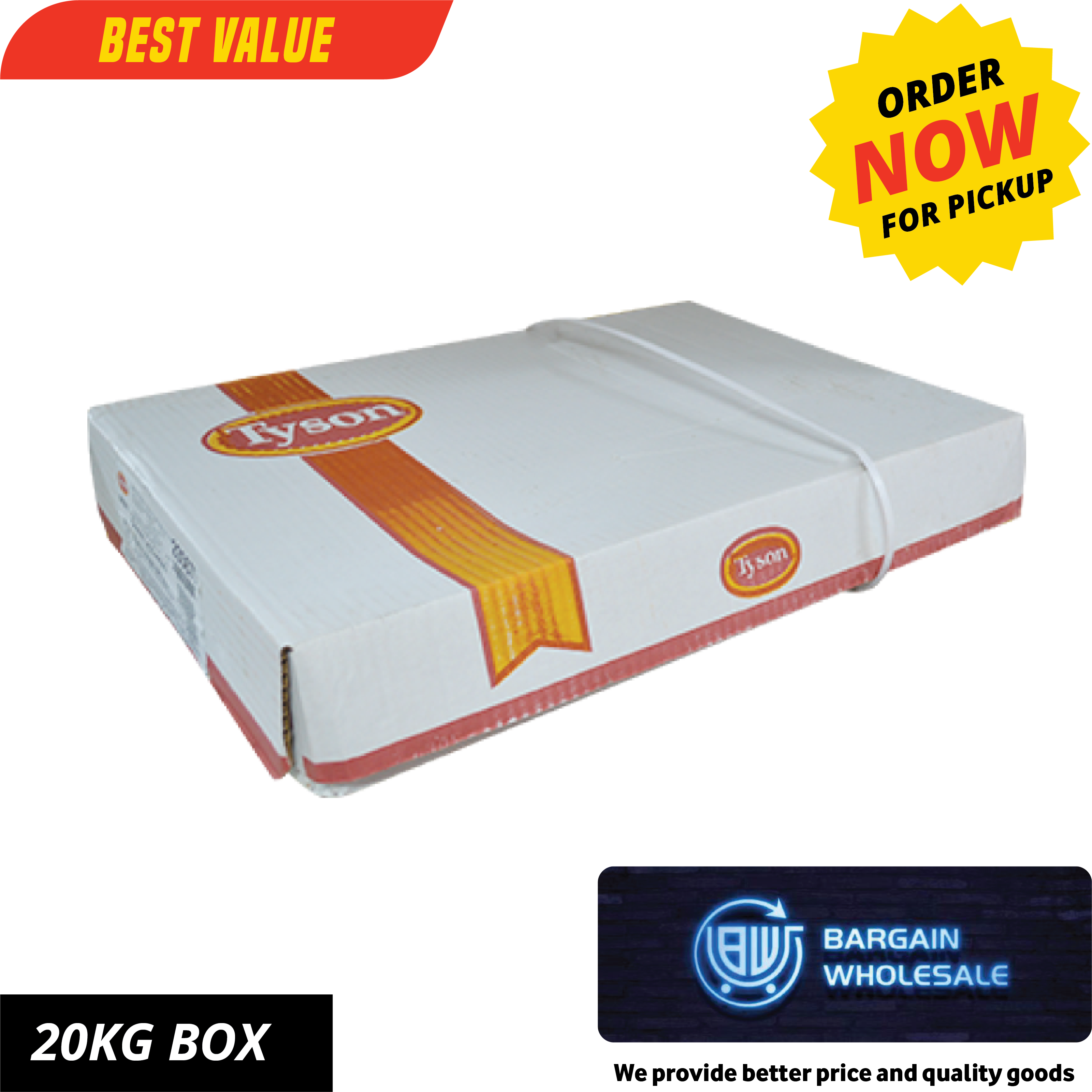 Chicken Leg Quarter (Tyson) Box - 20kg [ONLY AT TAUFUSI] "PICKUP FROM BARGAIN WHOLESALE"