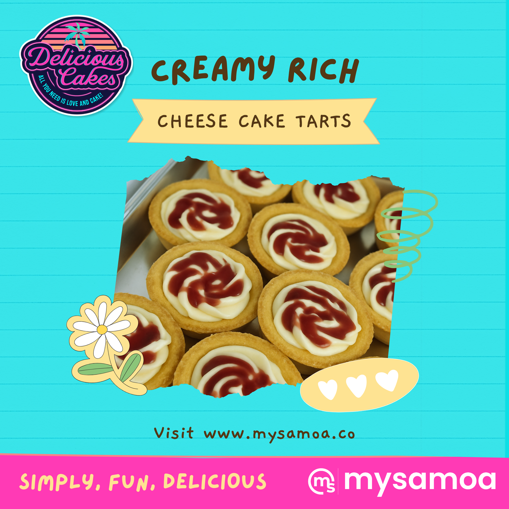 Creamy Rich Cheese Cake Tarts