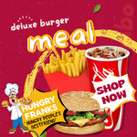 DELUXE BURGER COMBO - Available at Frankie Vaitele, Frankie Mall, Frankie Utualii