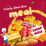 FAMILY MEAL DEAL 1 - Available at Frankie Vaitele, Frankie Mall, Frankie Utualii