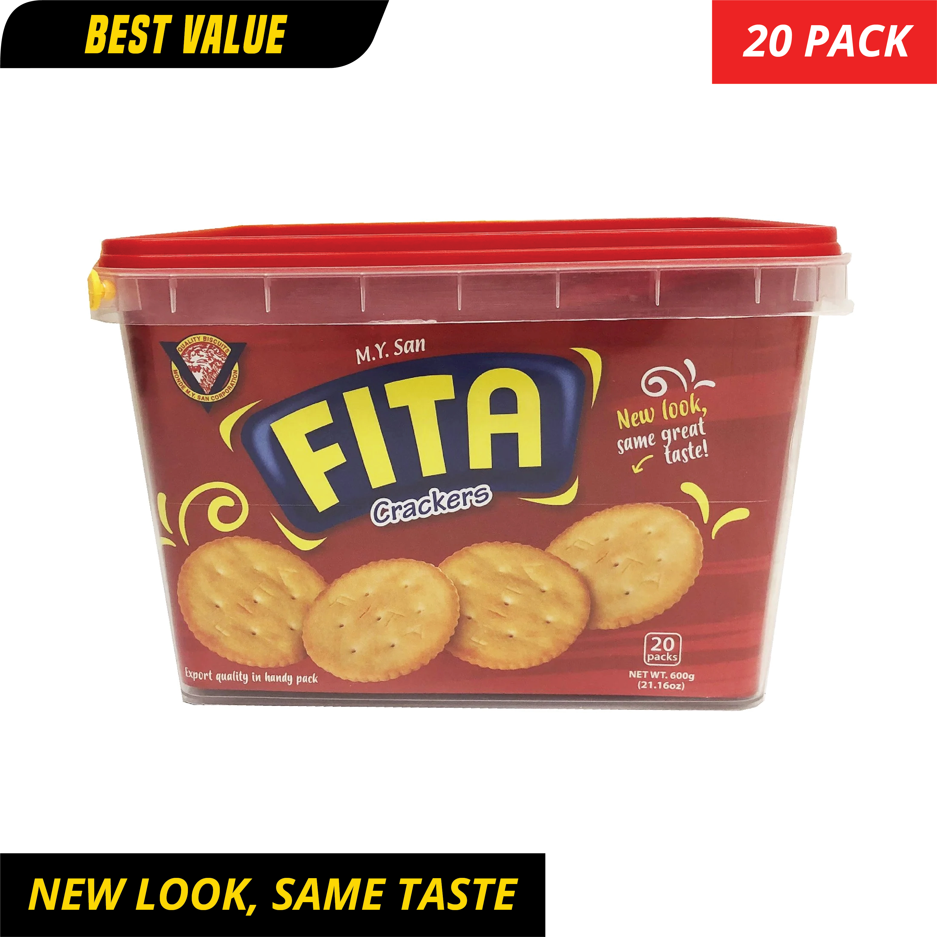 M.Y. San Fita Crackers - 20 Packs [ONLY AT TAUFUSI] "PICKUP FROM BARGAIN WHOLESALE"