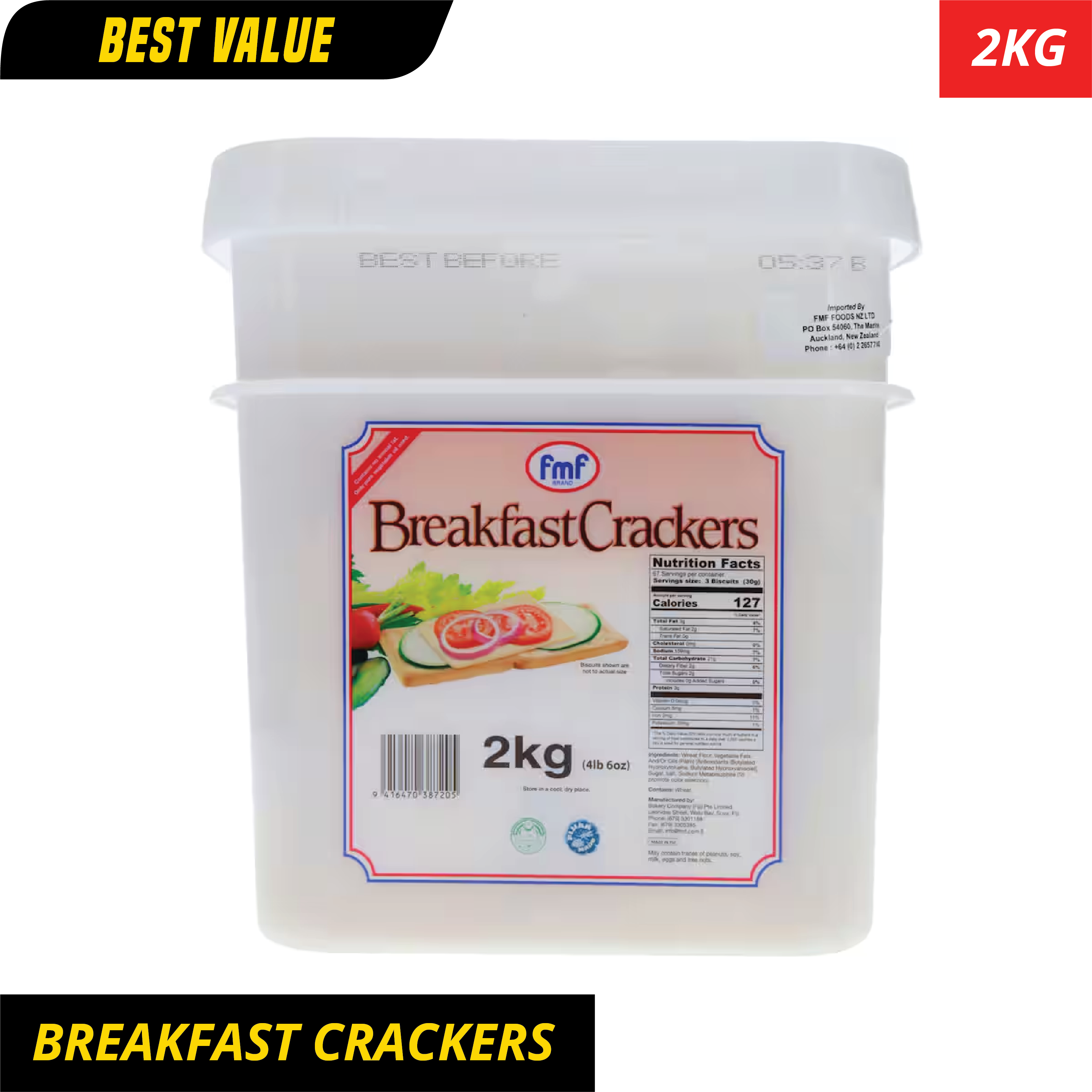 FMF Breakfast Crackers 2kg [ONLY AT TAUFUSI] "PICKUP FROM BARGAIN WHOLESALE"