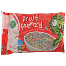 Food club fruit frenzy cereal