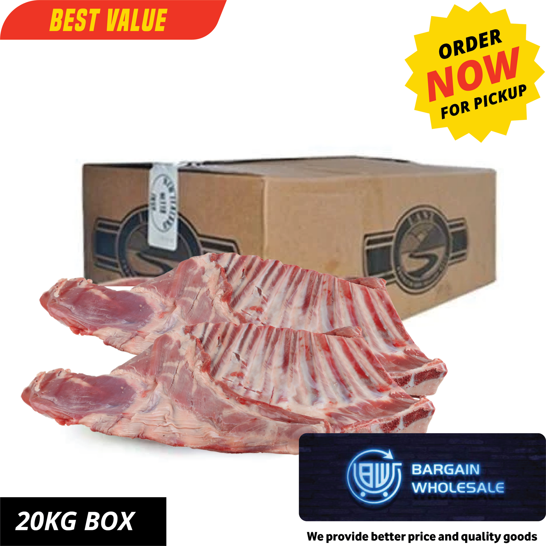 Lamb pure flab (Box) 20kg