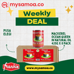 Mackerel Ocean Queen in Natural Oil 425g x 8