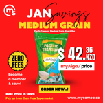 Pacific Treasure Medium Grain Rice 40Lb Bag