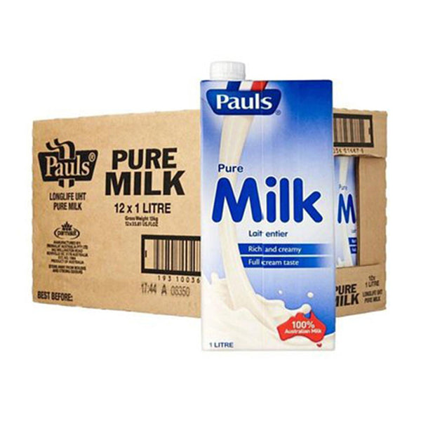 Pauls Pure Milk 1Ltrx12
