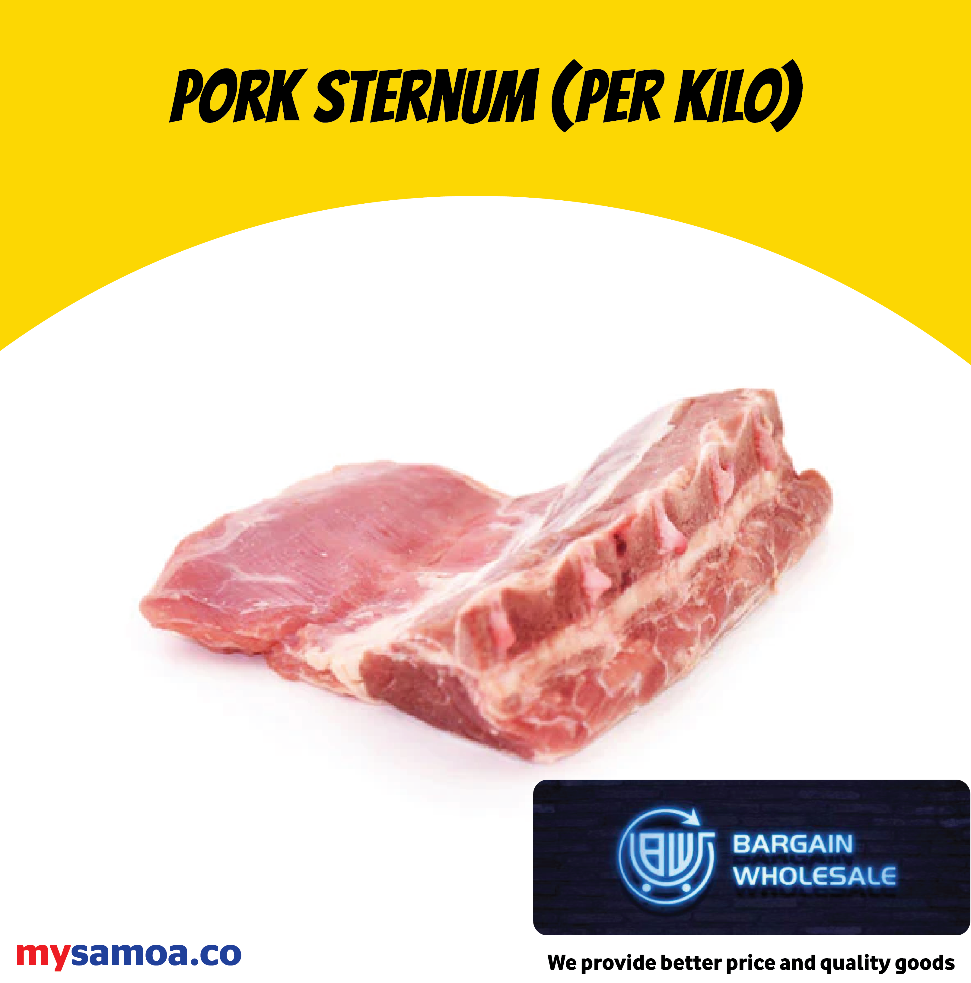 Pork sternum (Per Kilo)