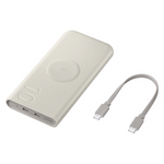 25W 10,000 mAh Wireless Battery Pack, Beige