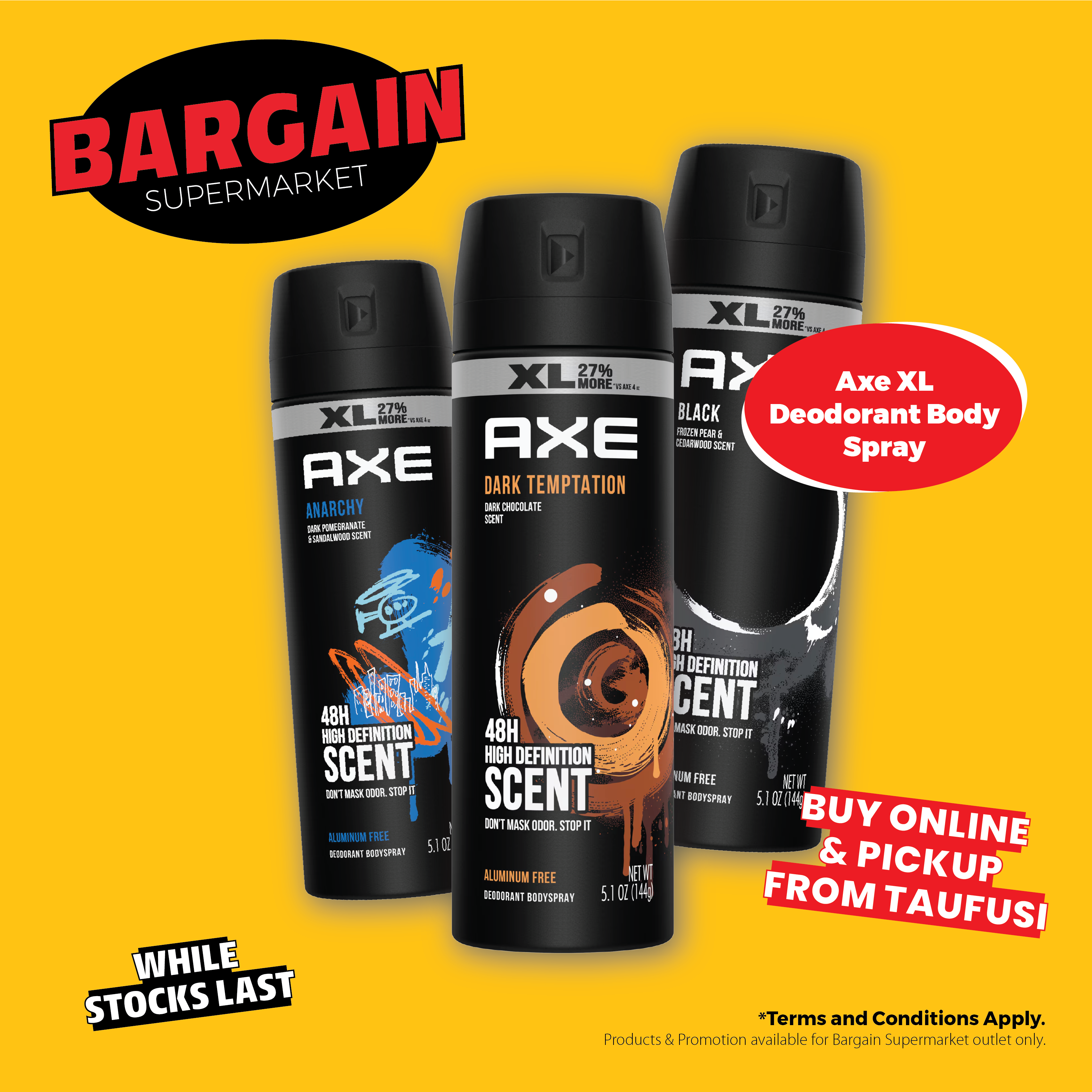 Axe XL Anarchy Deodorant Body Spray