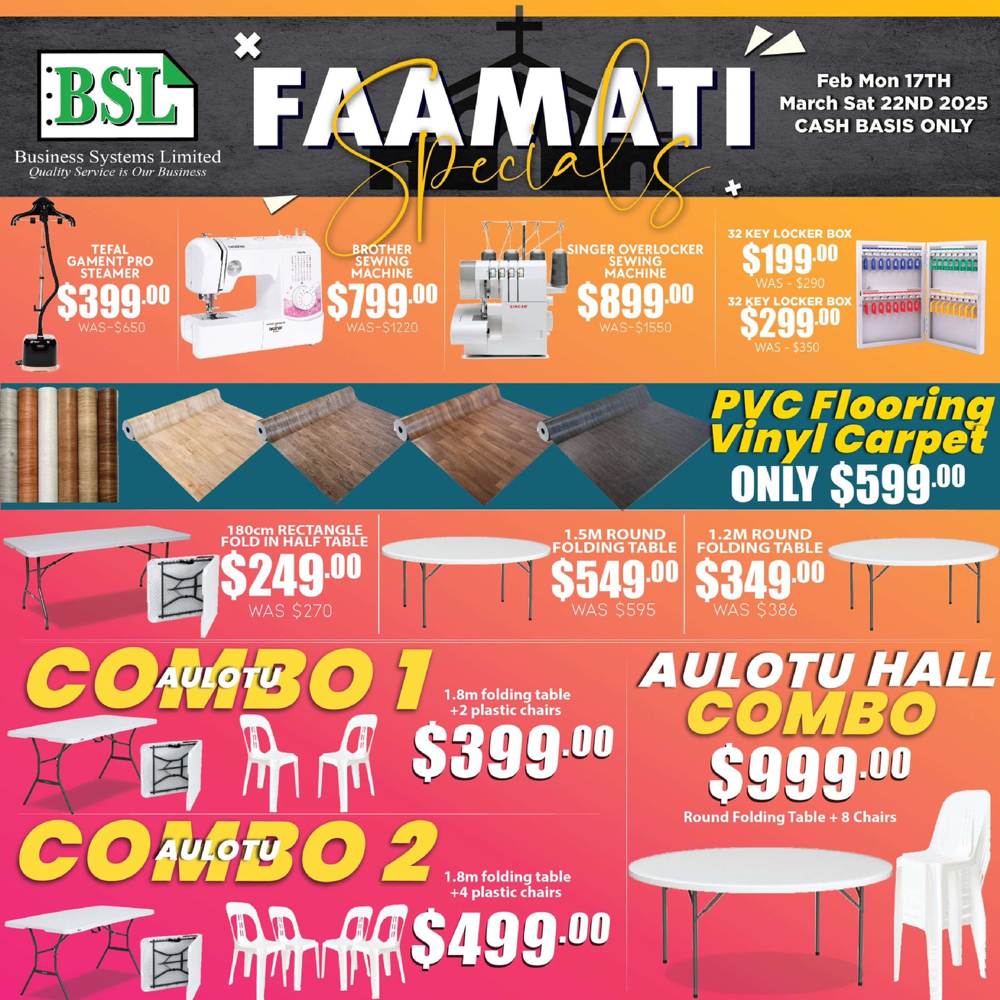 Business Sytems Limited ($100 Tala) Voucher - Redeem at Taufusi Apia & Salelologa Savaii