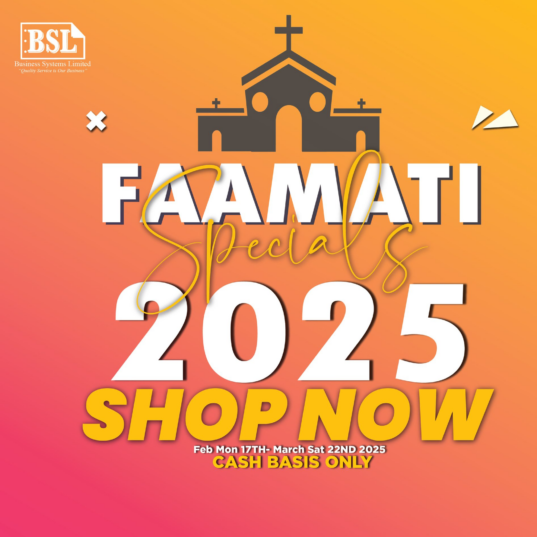 Business Sytems Limited ($1000 Tala) Voucher - Redeem at Taufusi Apia & Salelologa Savaii