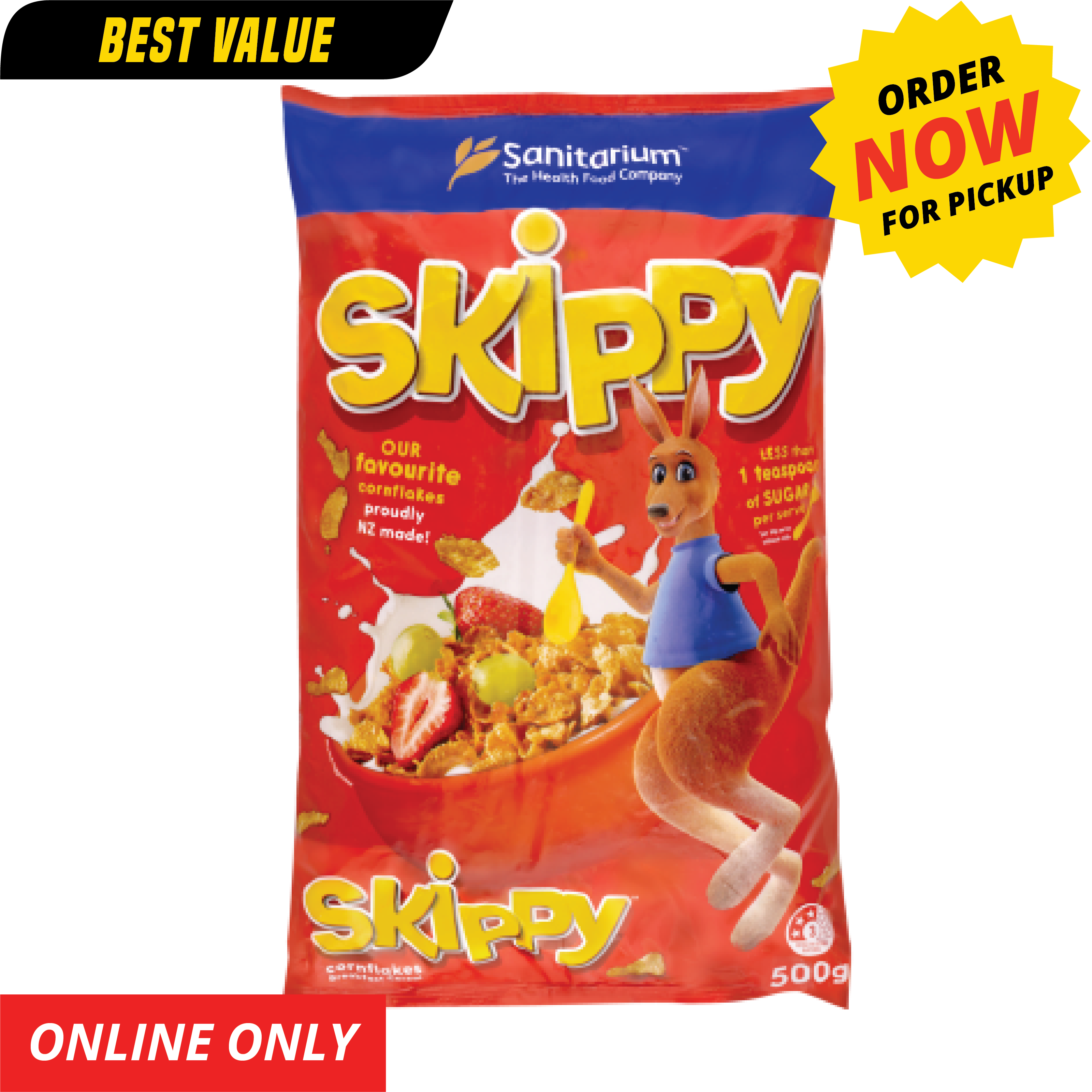 Sanitarium Skippy Cornflakes 500g [ONLY AT TAUFUSI] "PICKUP FROM BARGAIN WHOLESALE"