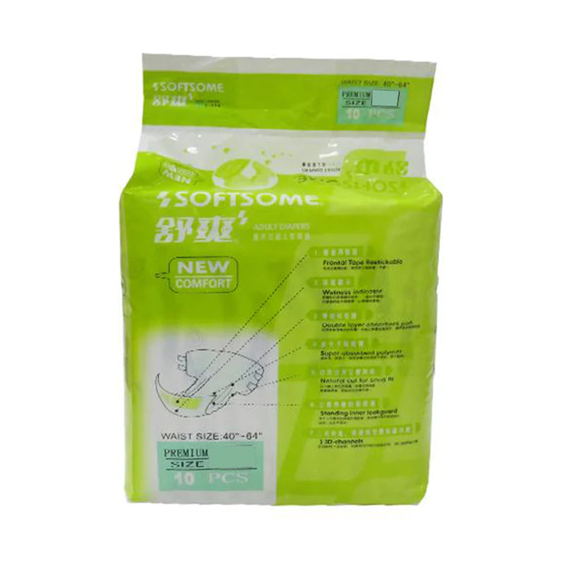 Softsome Adult Diaper XL *10 Pack