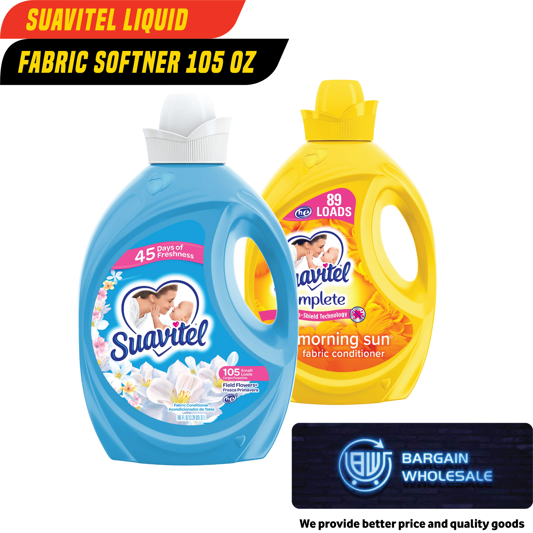 Suavitel Liquid Fabric Softener 105 oz