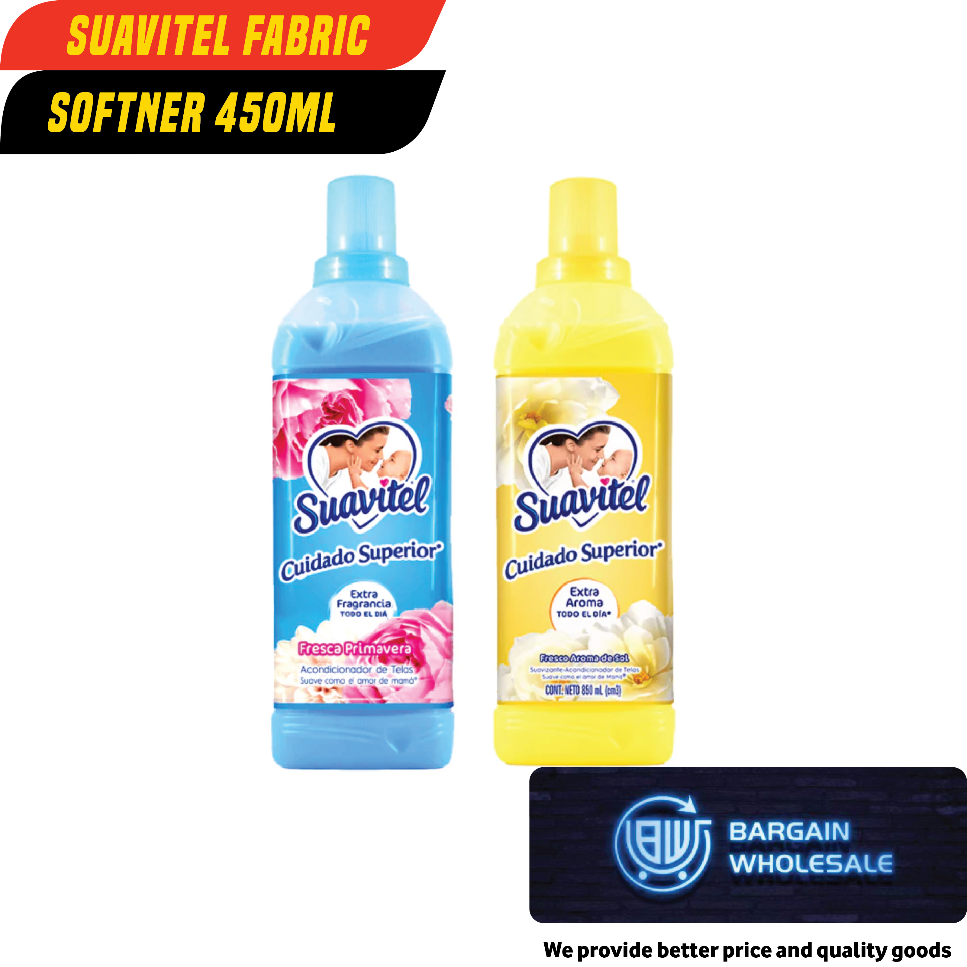 Suavitel Fabric Softner 450ml [ONLY AT TAUFUSI] "PICKUP FROM BARGAIN WHOLESALE"