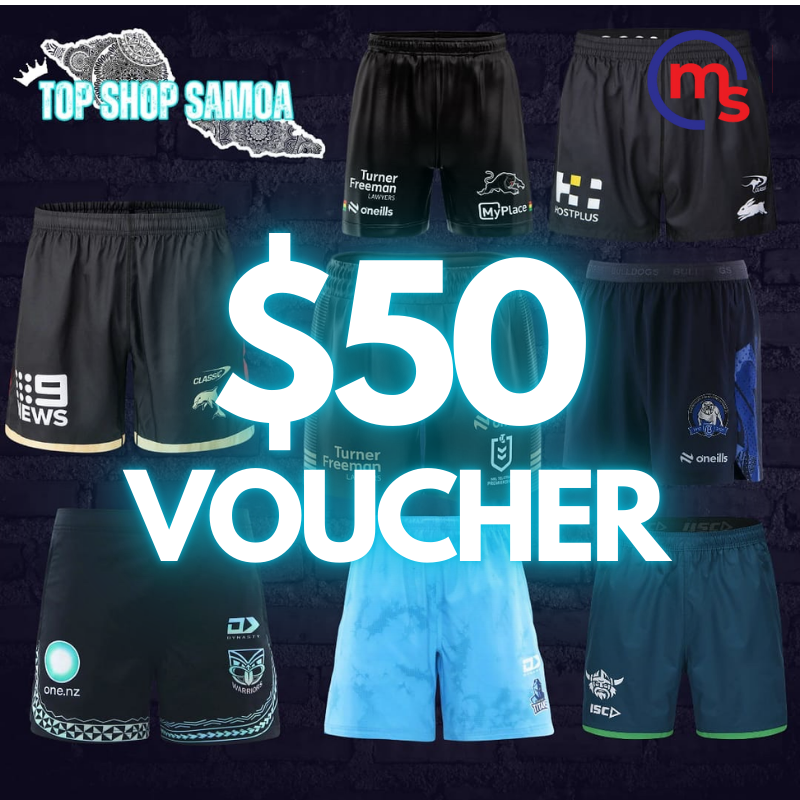 Top Shop Samoa Gift Voucher – $50 Tala (Vaitele, Upolu)