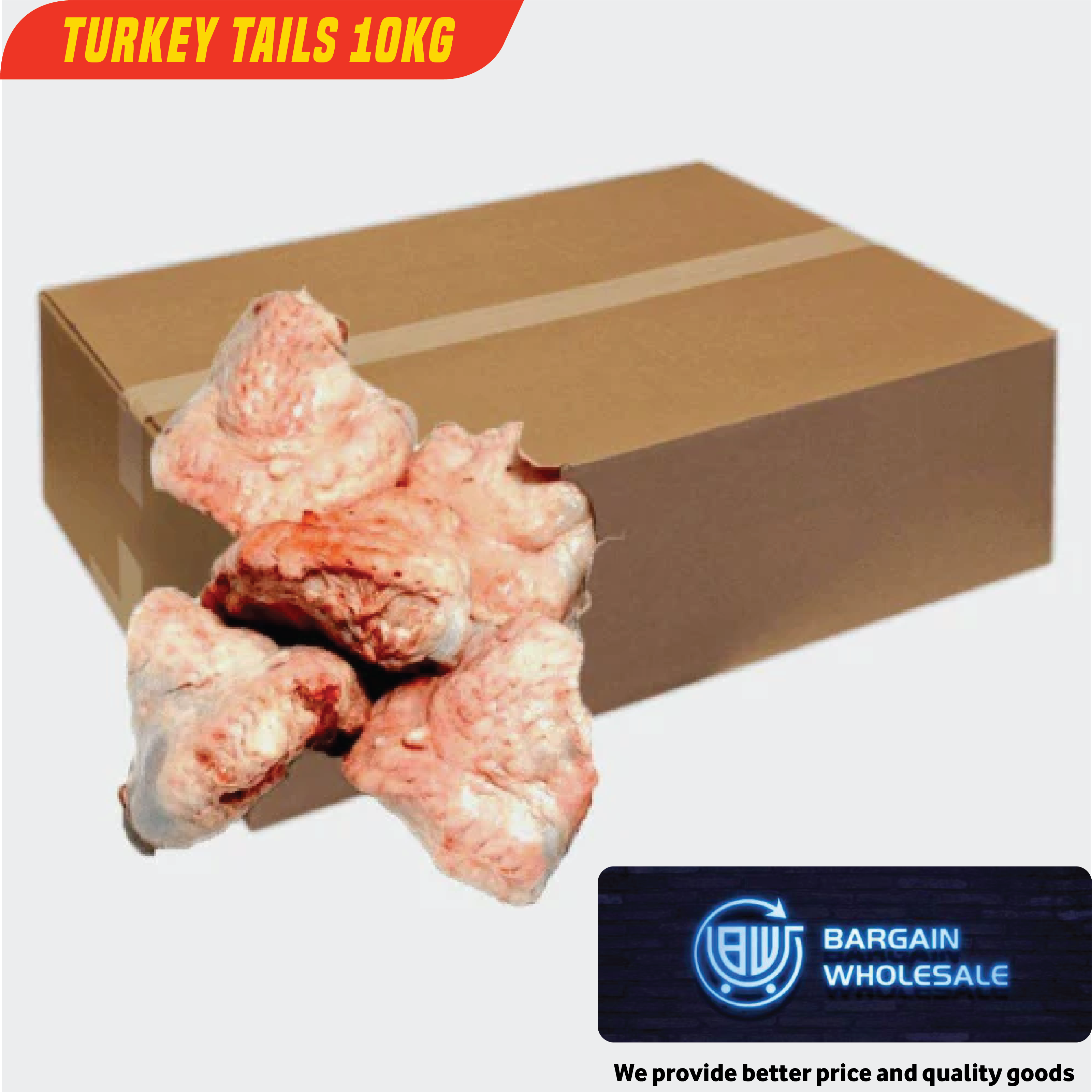 Turkey tail (Box) 10kg [ONLY AT TAUFUSI] "PICKUP FROM BARGAIN WHOLESALE"