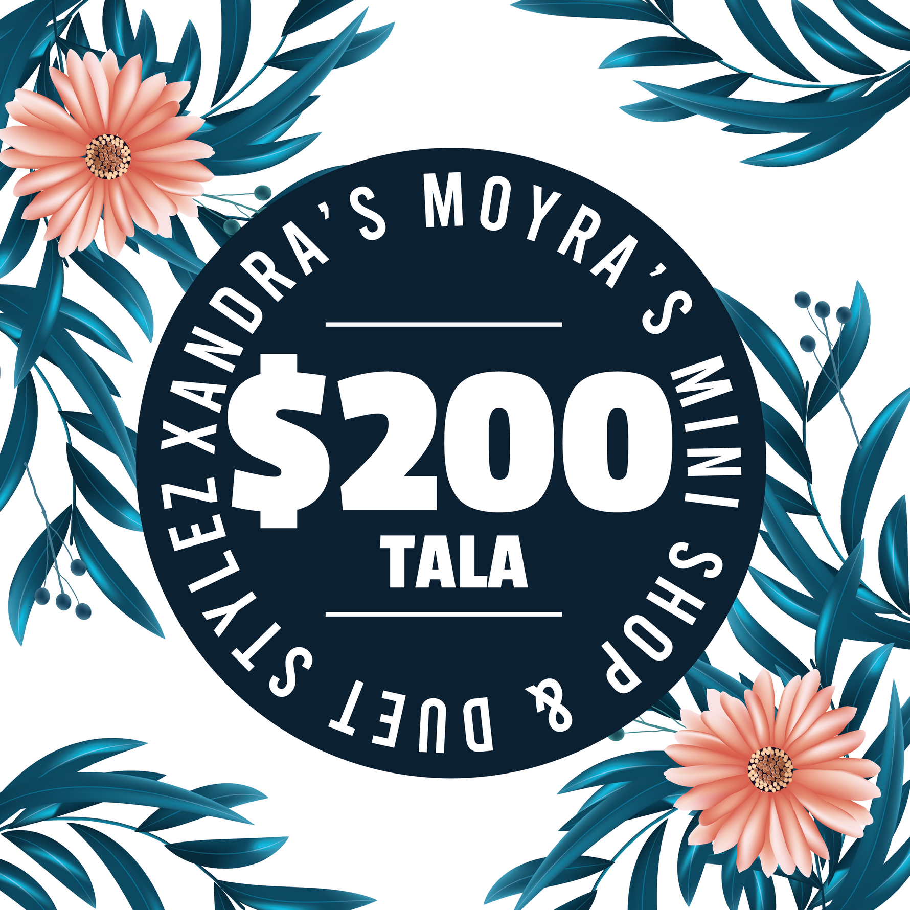 Xandra Moyra’s Mini Shop & Duet Stylez & Bre’ Beauty Parlour ($200 Tala) Voucher - Redeem at Vailima, Apia