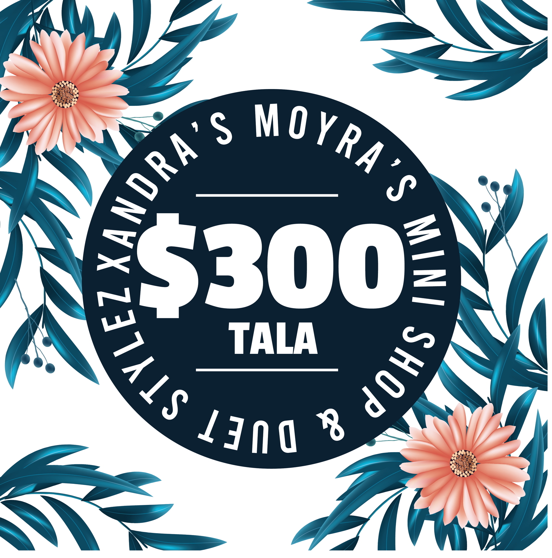 Xandra Moyra’s Mini Shop & Duet Stylez & Bre’ Beauty Parlour ($300 Tala) Voucher - Redeem at Vailima, Apia