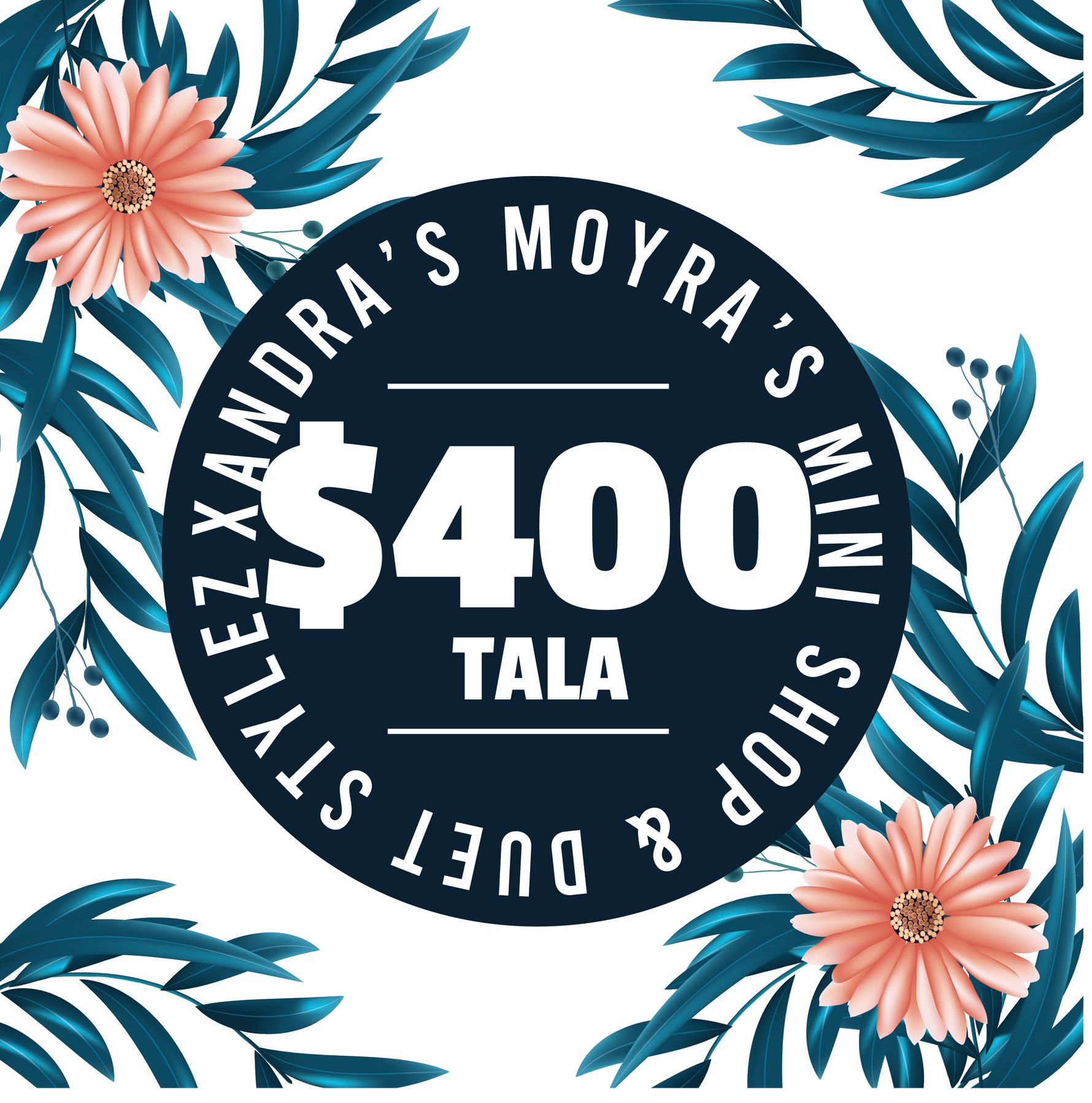Xandra Moyra’s Mini Shop & Duet Stylez & Bre’ Beauty Parlour ($400 Tala) Voucher - Redeem at Vailima, Apia