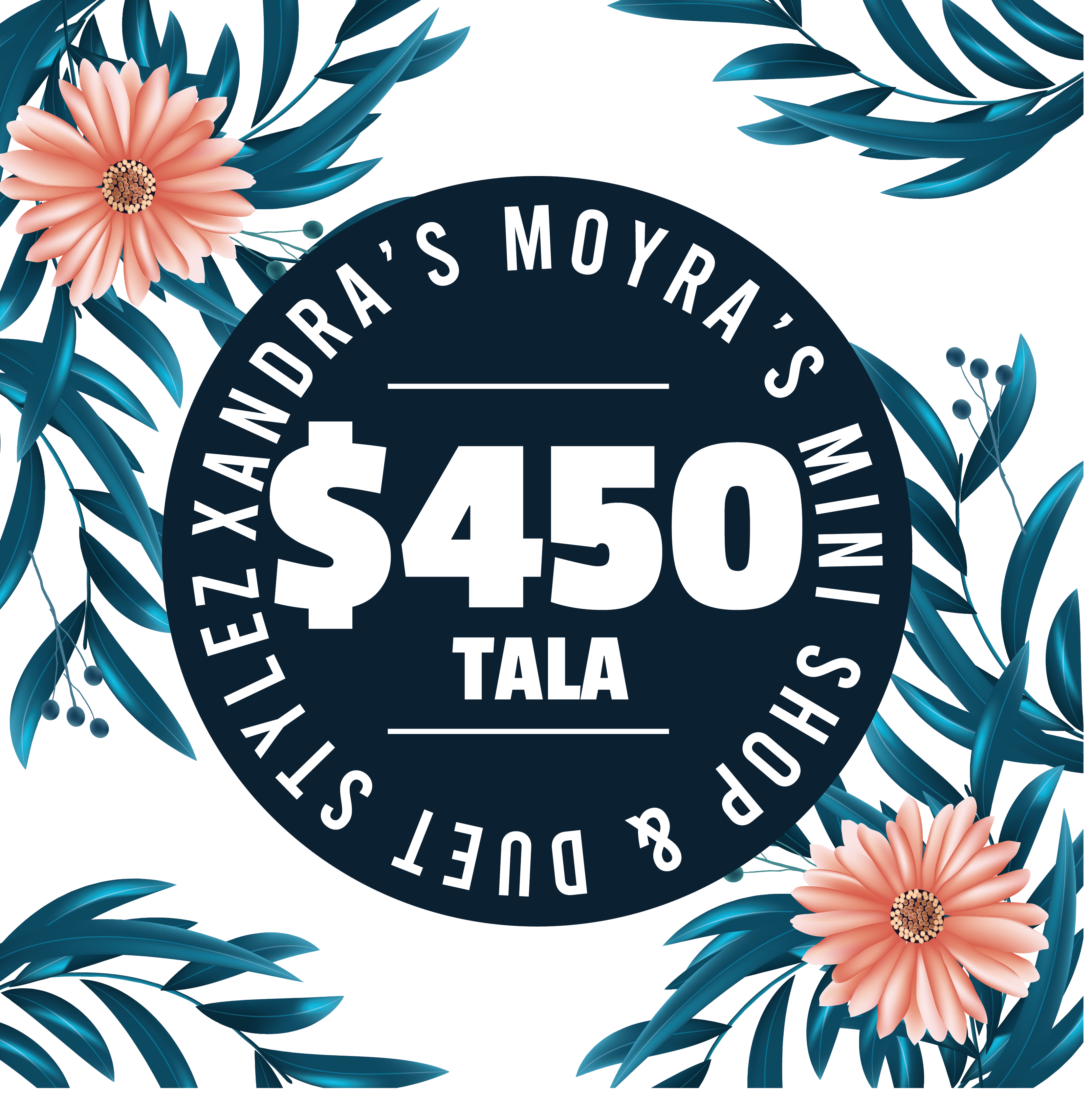 Xandra Moyra’s Mini Shop & Duet Stylez & Bre’ Beauty Parlour ($450 Tala) Voucher - Redeem at Vailima, Apia