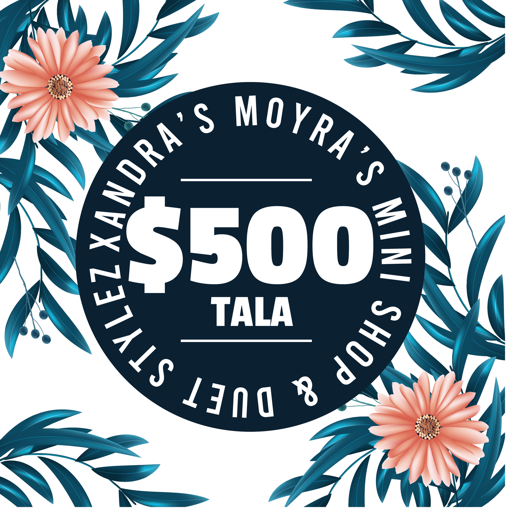 Xandra Moyra’s Mini Shop & Duet Stylez & Bre’ Beauty Parlour ($500 Tala) Voucher - Redeem at Vailima, Apia