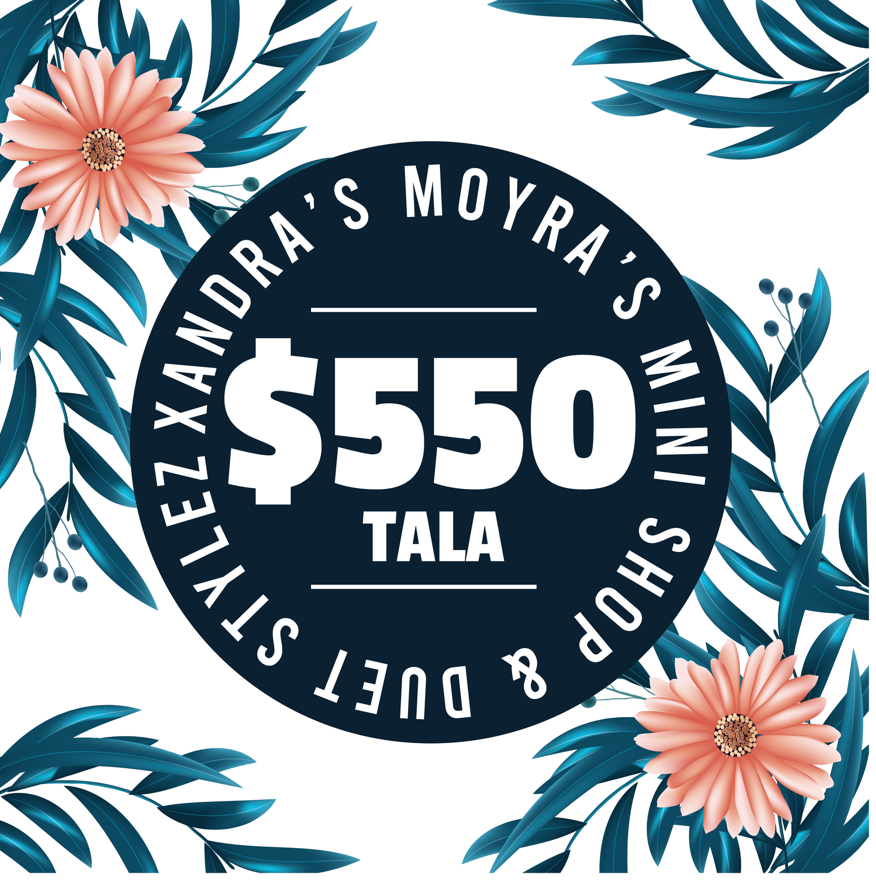 Xandra Moyra’s Mini Shop & Duet Stylez & Bre’ Beauty Parlour ($550 Tala) Voucher - Redeem at Vailima, Apia