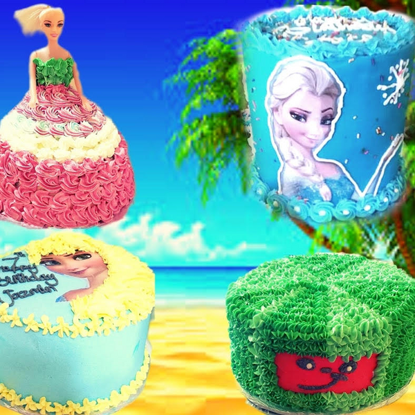 20cm Double Layer Princess Round Cake