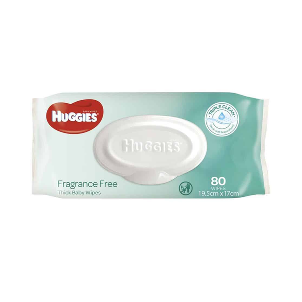 Huggies Essential Fragrance Baby Wipes 80 pack