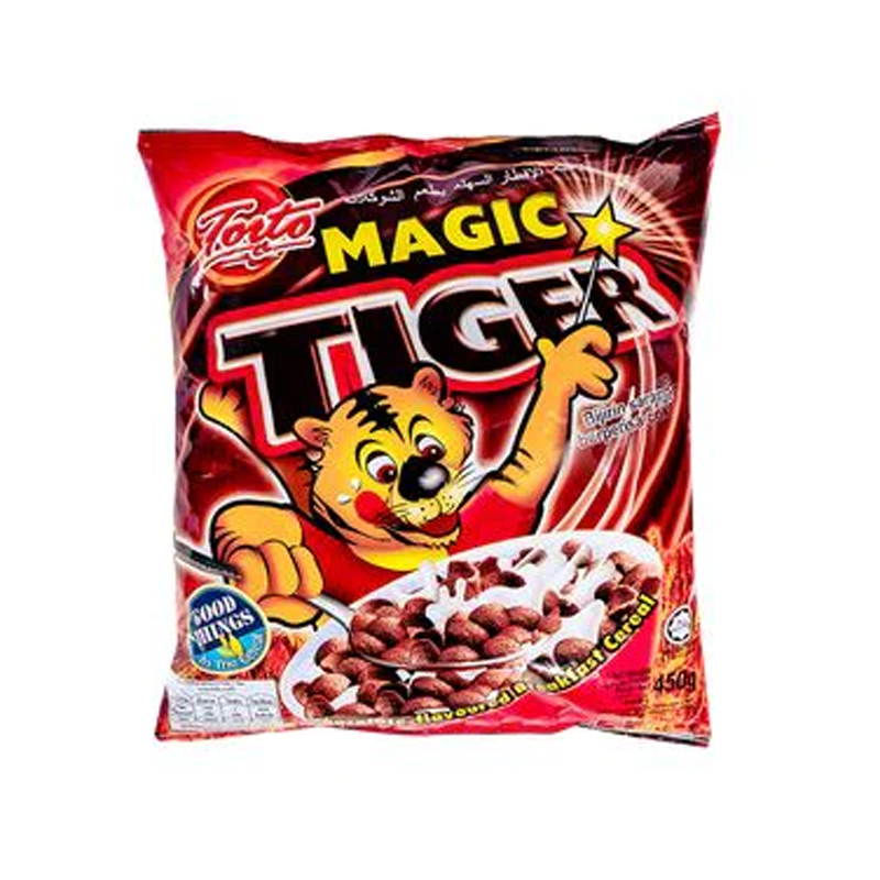 Magic Tiger Bfast Cereal Chocolate 450G