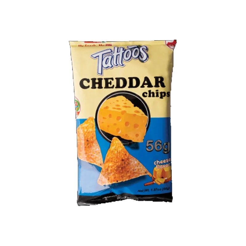 Tattoos Cheddar Chips 56G