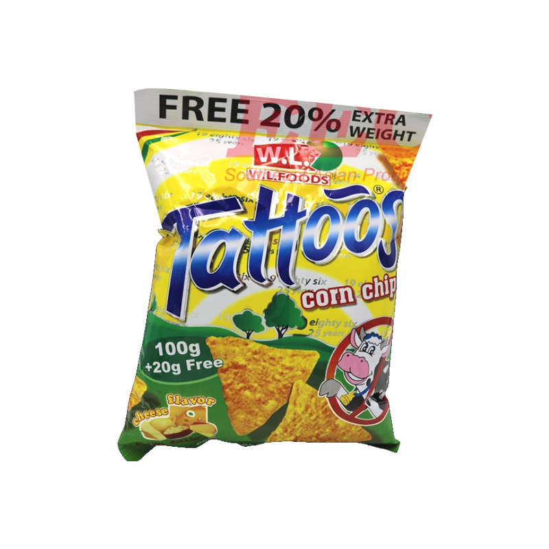 Tattoos Corn Chips 120G