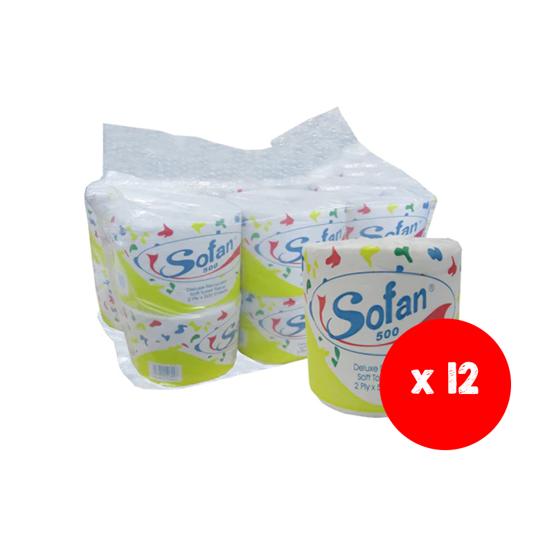 Toilet Roll Sofan 4 X 12'S-Yellow | Bulk